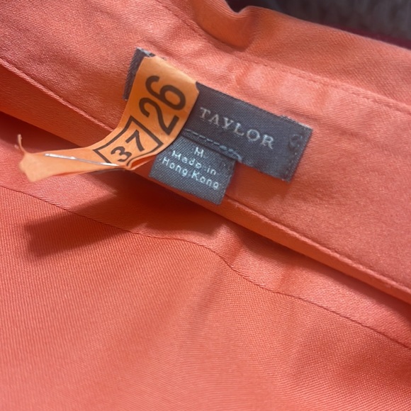 Ann Taylor Button Down Fitted Salmon Shirt - Picture 7 of 10